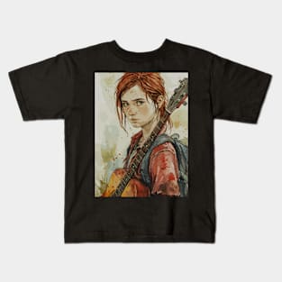 The Last of Us 2 Remastered TLOU2 Ellie Fanart Kids T-Shirt